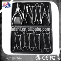 12PCS Body Piercing Supplies Tools Pliers Forceps Needles Accessories Kit